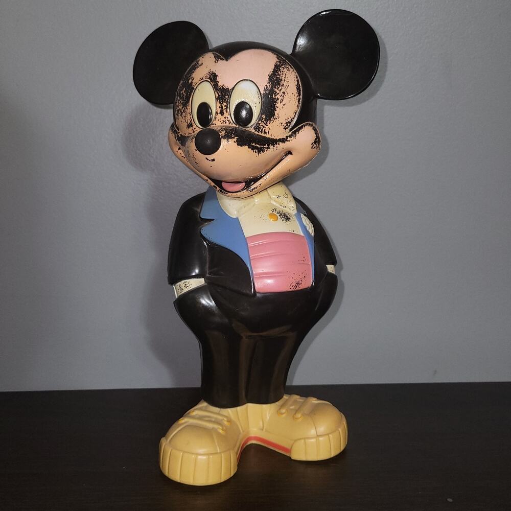 Vintage Disney Mickey Mouse Gumball Machine 60 year Anniversary Superior Topper